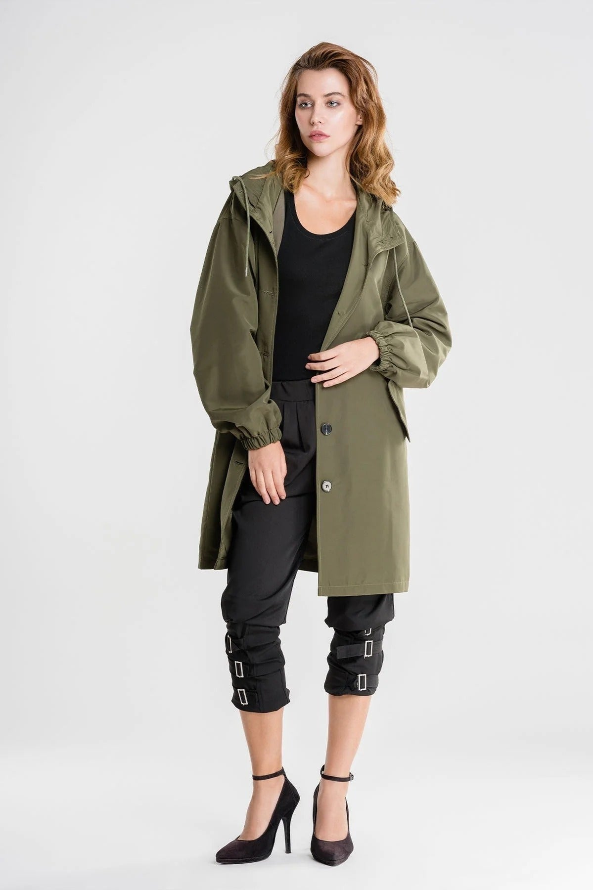 Dámská stylová prodyšná bunda s kapucí